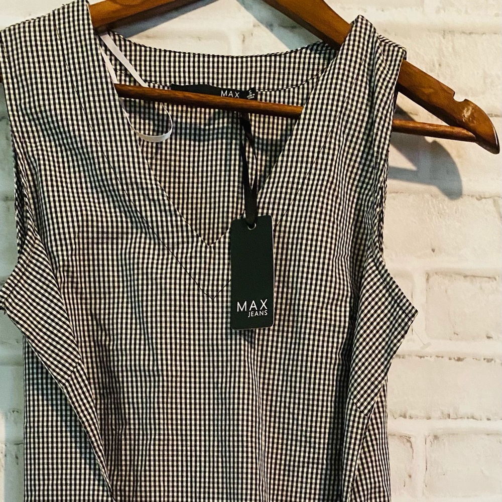 NWT Max Jeans women’s blouse small tie on the side h
